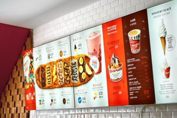 Menu design sample